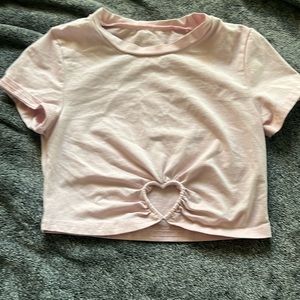 XS light pink crop top